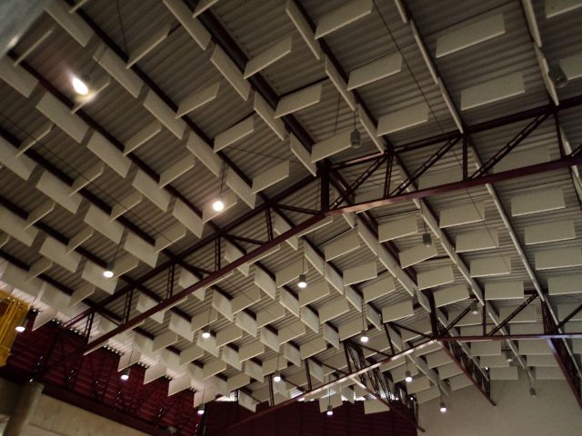 Baffles acústicos Sesc São Carlos SP